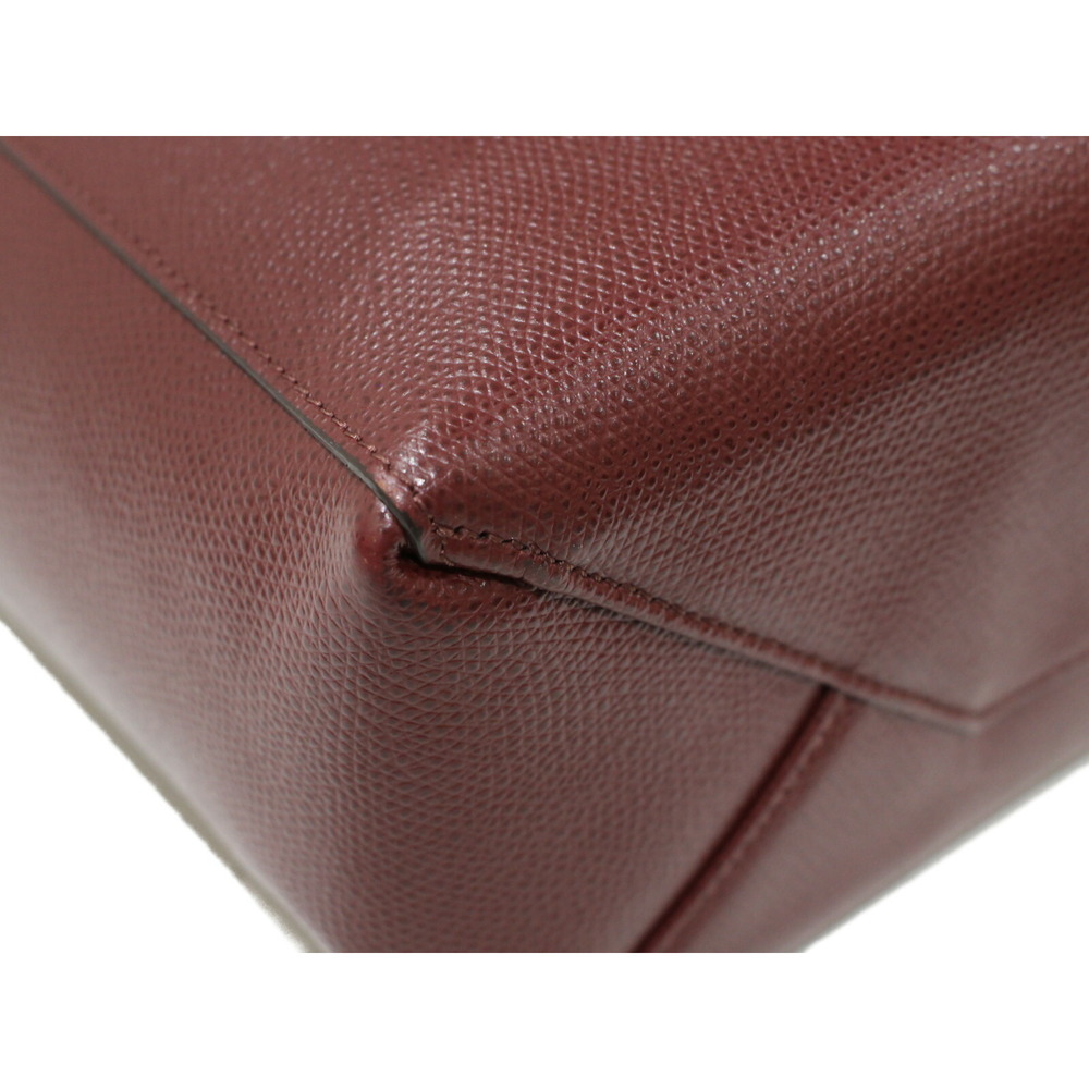 Celine Vertical Cabas Tote Bag Shoulder Wine Red Bordeaux Purple - Picture 6 of 7